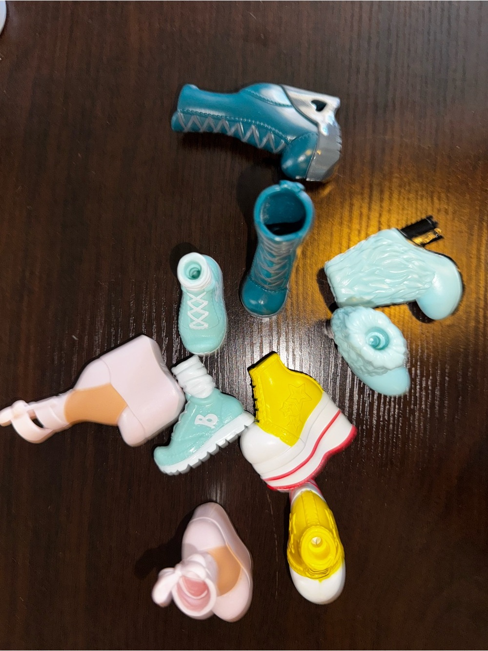 Assorted Kids Toy Shoes Set - Blue, Yellow, White - Picture 4 of 4